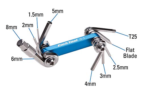 Park Tool IB-2 I-Beam Mini Fold-up Hex/Screwdriver/Torx Set by Park Tool - Image 2
