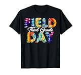 Retro Third Grade Field Day Student Tie Dye Boys Girls Kids T-Shirt