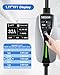 Level 2 EV Charger(32A, 240V, NEMA 14-50 Plug), Portable Electric Car Charger with 25ft Extension Cable, Adjustable Current, Home Outdoor Level 2 Mobile Electric Vehicle Charging Station