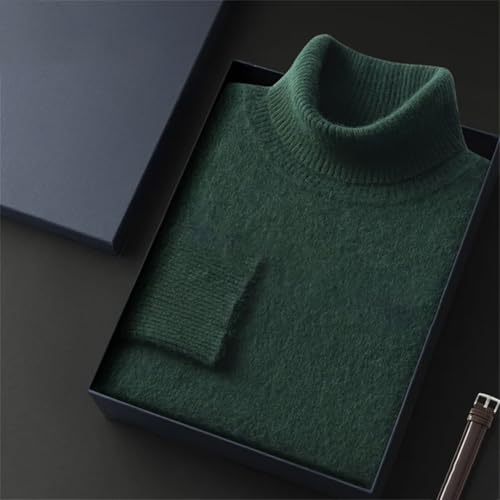 Men’S Merino Wool Sweater Turtleneck Pullover Business Casual Winter Top Thin Knit Lightweight Long Sleeve Jumper2