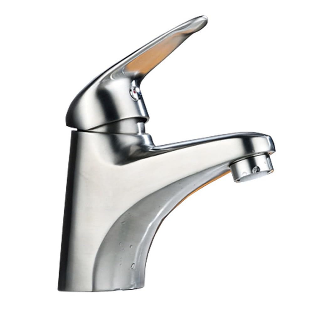 Robinets de lavabo chaud et froid monotrou en laiton chromé pour vasque de salle de bain