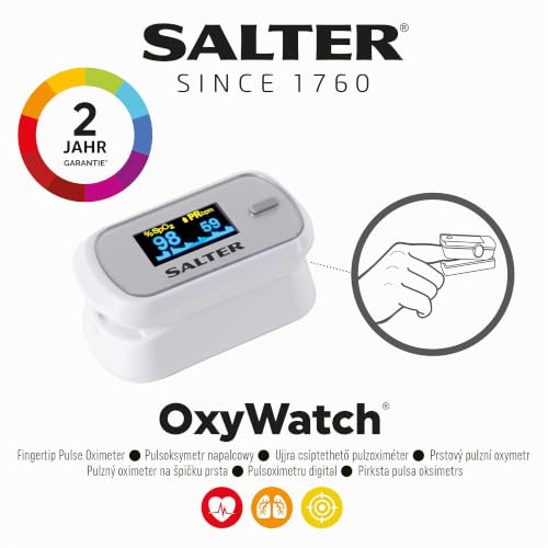 Salter PX-100-EU OxyWatch, fingeroximeter sauerstoff, Pulsoximeter, medizinischer oximeter...