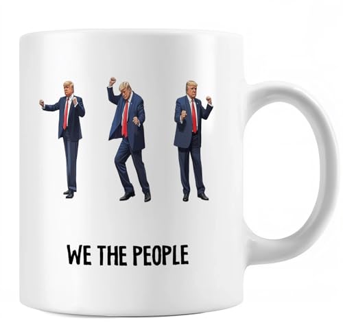Taza de cerámica blanca We The People 11oz miniatura 1