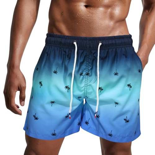 Danfiki - Danfiki Homme Shorts de Bain Maillot de Bain Maillot Surf avec Poches Serrage Réglable Doublure étanche Séchage Rapide Eté Piscine Plage Pente