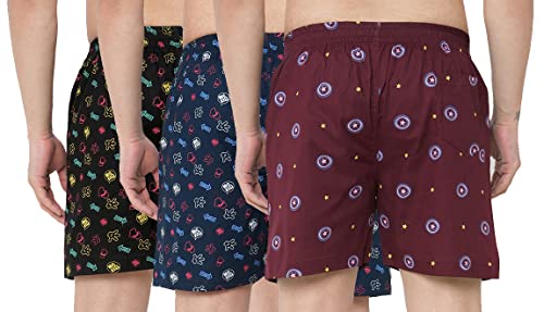 Image of ANNI DESIGNER Men's Cotton Blend Modern Relaxed Floral Boxer Shorts