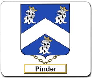 Amazon.com: Pinder Family Crest Coat of Arms Mouse Pad : Office Products