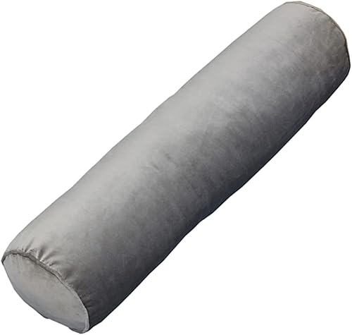 Miniatura 8 de Tingting's Dream Almohada larga de terciopelo liso para sofá, almohada cilíndrica para el cuello, almohada cervical redonda, cojín lumbar