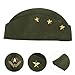 Sewroro Sailor Dance Hat, Square Dance Performance Canvas Berets Cap, Army Green, 11.02 x 5.51 x 0.39 Inch