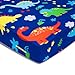 UOMNY Crib Sheet 100% Cotton Fitted Crib Sheet Baby Sheet for Standard Crib and Toddler mattresses Nursery Bedding Sheet Crib Mattress Sheets for Boys and Girls1 Pack Dinosaur Toddler Sheet