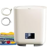 Lavatrice portatile 7L – Compatta 4 in 1 lavatrice e asciugatrice automatica con cambio automatico dell'acqua e centrifuga per piccoli bucati, asciugamani e biancheria intima