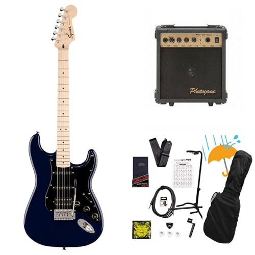 Squier Sonic Stratocaster HSS Maple Fingerboard Black Pickguard Midnight Blue PG-10�A���v�t���G���L�M�^�[���S�҃Z�b�gR