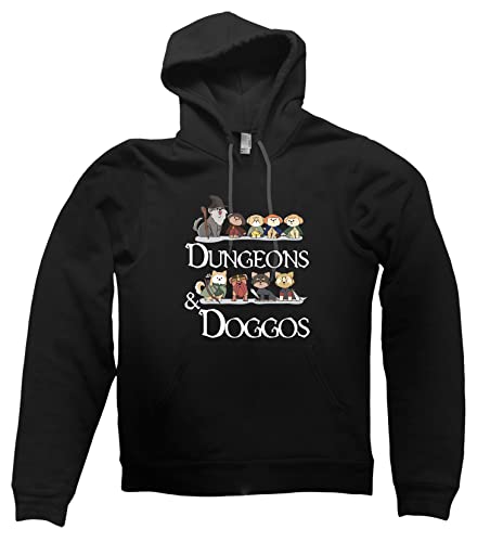 Sweat à capuche Donjons & Doggos idéal pour cocooner et lancer les dés entre amis