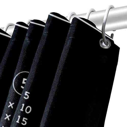 Rideau de douche chouette avec 12 crochets pour pose rapide