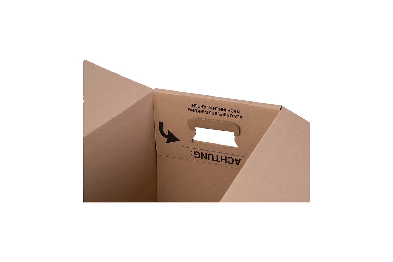 20 Stück Umzugskartons 600 x 328 x 340 mm extra stabil 2-wellig, verstärkte Griffe, belastbar bis 40 kg, Menge wählbar von 5 bis 240 Stück