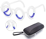 Updated Anti-Motion Sickness Smart Glasses, Raised Airsick Sickness Seasickness Lensless Glasses for...