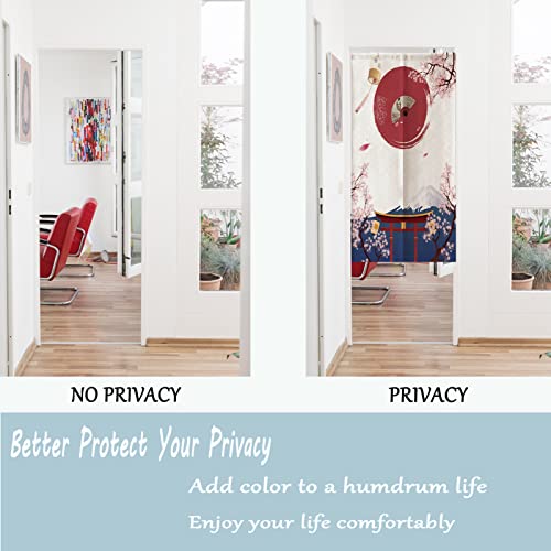 Japanese Noren Doorway Curtain,Japanese-style printed half-door curtain, can be used as a partition to separate two rooms - Image 2