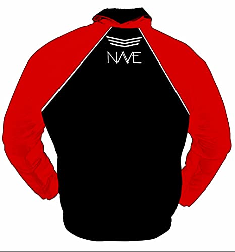 Capa de chuva motoqueiro conjunto nylon emborrachado impermeável nave Vermelho/Preto (P)