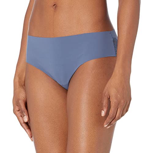 B.tempt'd By Wacoal Women's B. Bare Cheeky Panty, Vintage Indigo, Large #TOP26