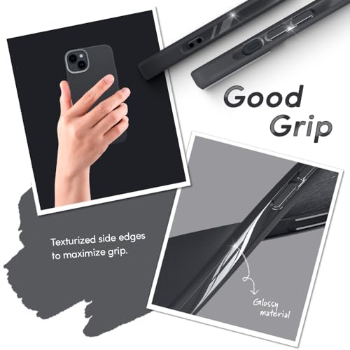 Image of Spigen Cyrill UltraColor Mag | iPhone 14 Plus Case | Black Dark Grey iPhone 14 Plus Back Cover | TPU+Poly Carbonate - Dusk