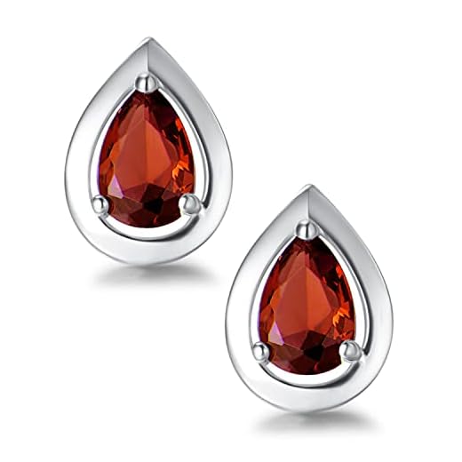 FANCIME Små örhängen i 925 sterling silver med blå topas, månadssten i december, droppformade sovörhängen, födelsedag jul jubileum present fina smycken gåvor för kvinnor flickor vän, Sterlingsilver