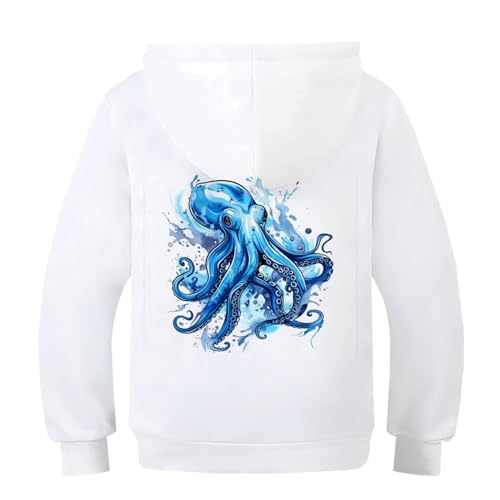 Pullover à capuche impression 3D vivid pour enfant et ado - 3