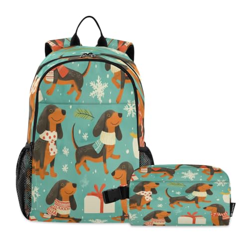 Sac à dos flocon de neige et chiens mignons pour la rentrée scolaire des enfants