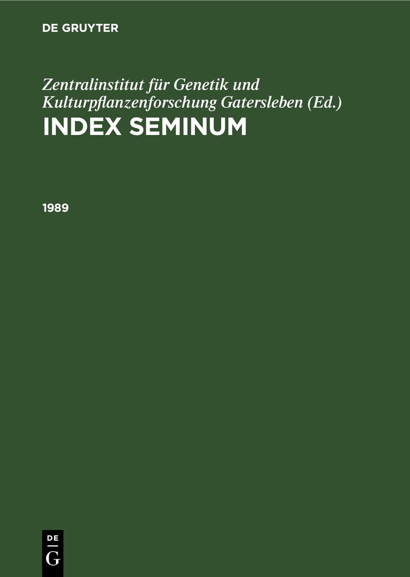 1989: DE (Index Seminum)