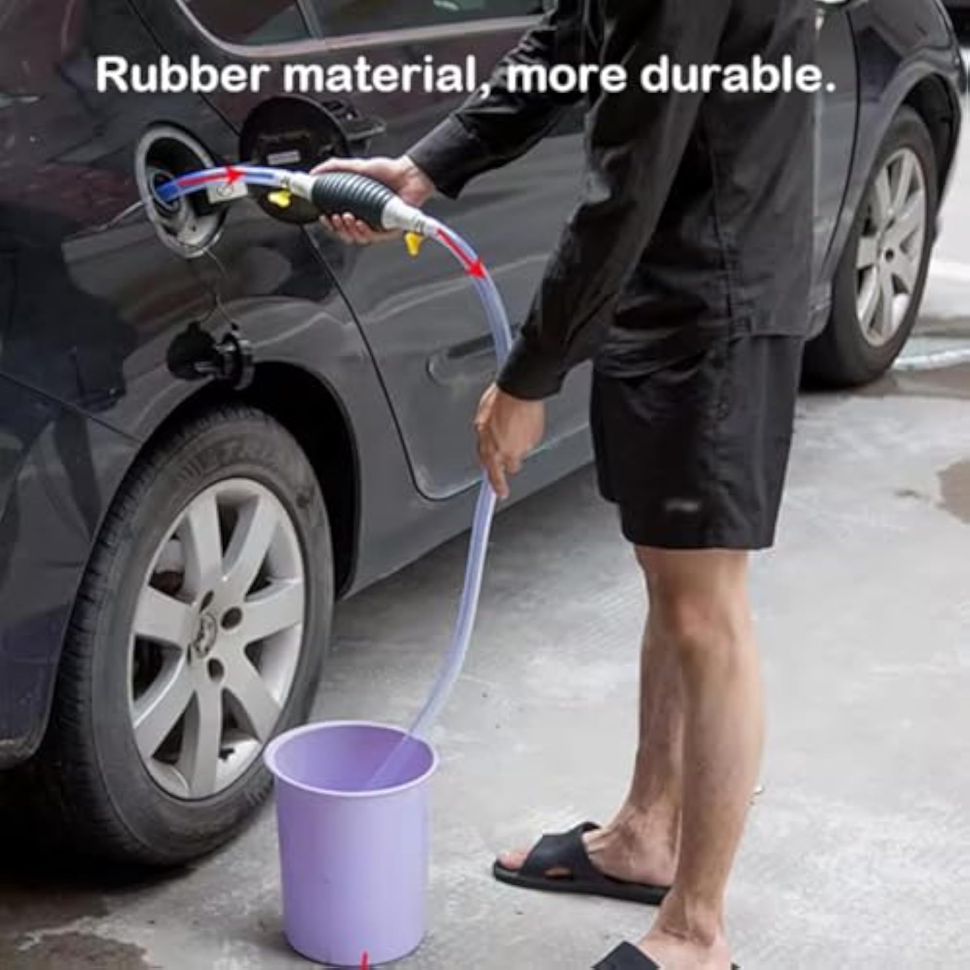 Fuel Transfer Pump Manual Hand Liquid Siphon Tool