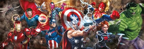 CLEMENTONI Compact 1000 pièces Panorama Marvel The Avengers - vue 6