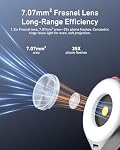 TELESIN 2-in-1 Magnetic Selfie Light & Flash Light for iPhone, 5000 Lux | Magnetic Ring Light, LED Selfie Ring Fill Light for Content Creation/Vlogging/Selfie/TikTok/Video/iPhone/Android, Silver
