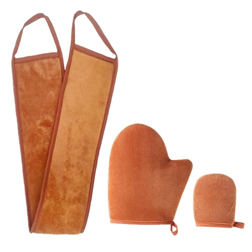 3pcs Gant Applicateur Autobronzant, Réutilisable Universel Gant Autobronzant Visage Et Corps avec Applicateurs de Lotion Pour Le Dos Pour Application de Crème Solaire Huile Et Lait Corporel