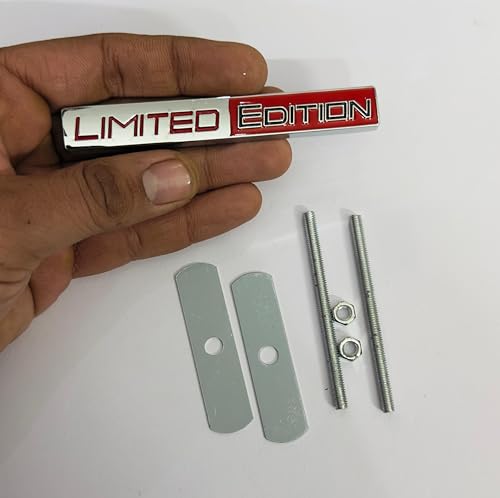 Image of Emblems for Car & Bike Metal Lo.go and Grill Me.tal Lo.go, Auto Accessories for Car Emblem 3D Badge Auto Racing Sport Sticker Grand Tourer Decal. (Chrome RED Grill Limited Edition)