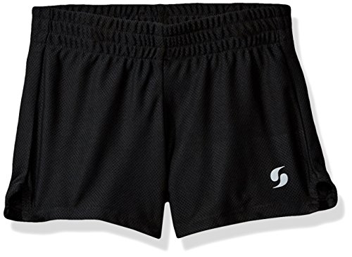 Soffe Girls' Big Mini Mesh Short, Black, Small #TOP20