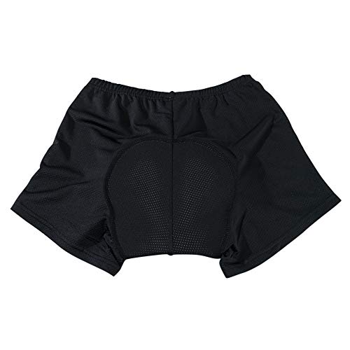 KKmoon Calças de ciclismo de bicicleta masculinas e femininas cuecas esponja de gel de sílica 3D cal