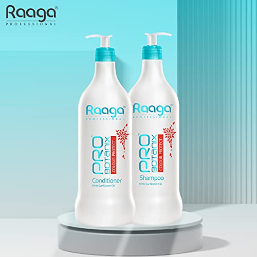 Image of Raaga Professional Pro Botanix Color Protect Conditioner With Sunflower Oil, Blue, 1000 Ml - 1 Count