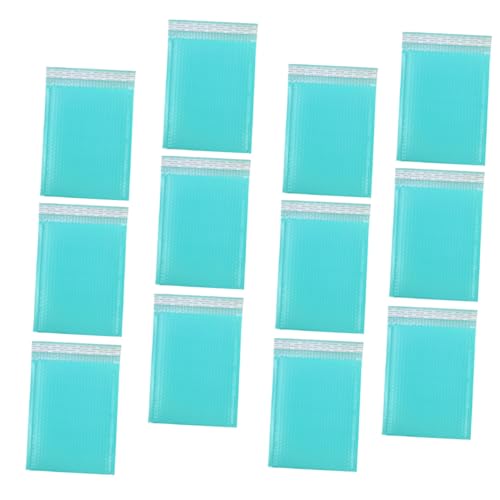 FUNOMOCYA 25個ブルー バブル封筒 防水 衣類用梱包 バッグ 自己封印 クッション 輸送用メール用品