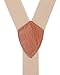 AWAYTR Kids Child Men/Women Boy Suspenders - Adjustable Elastic Solid Color 4 Strong Clips Braces 23Inches (Under3 Years), Khaki