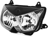 NICECNC Black Front Lamp Compatible with Kawasaki EX650/Ninja 650R/ER-6F 2006 2007 2008, Z750/ZR750J 2004 2005 2006, See Fitments