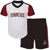 Outerstuff MLB Toddler 2-4 The Line Up Official 2 Piece Short Sleeve T-Shirt & Shorts Set (US, Age, 3 Years, Arizona Diamondbacks)