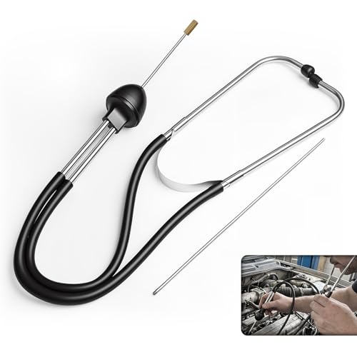 Hot Idle Tick Noise from Engine - 2021 Chevrolet Silverado & GMC Sierra 1500 7 Mechanic Stethoscope Automotive Engine Noise Diagnostic Tool – Sound Detection & Fault Finder, Stop Guessing & Detect Problems Early, with Extension Probe for Car Truck Motorcycle