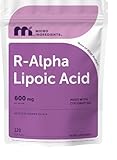 Micro Ingredients R Alpha Lipoic Acid 600 mg Per Serving, 120 Softgels | Active R-Isomer with Coconut Oil | ALA Supplement | Non-GMO, Gluten Free, No Soy