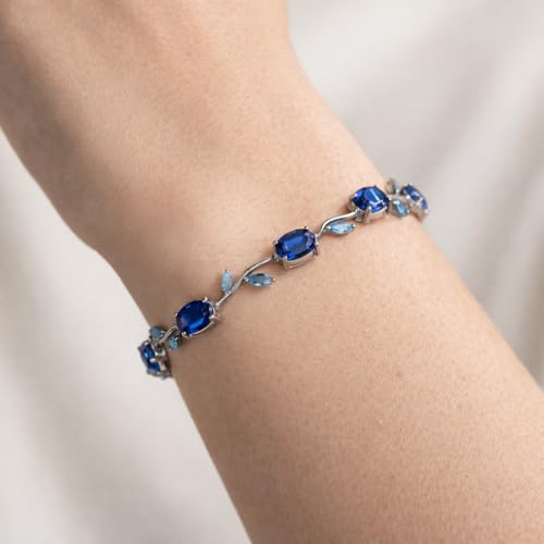 Image of Trending Tulip Bracelet for Women Stylish | Silver and Gold Toned Crystal Floral Tulip Bracelet for Girls & Women | Rapunzel Inspired | Romantic Gift Jewellery