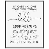 In Case No One Told You Today, You're Doing Great, We Believe In You, Classroom Signs, Teacher Classroom Decor, Graduation Gifts 8x10 inch - UNFRAMED (We Believe In You)