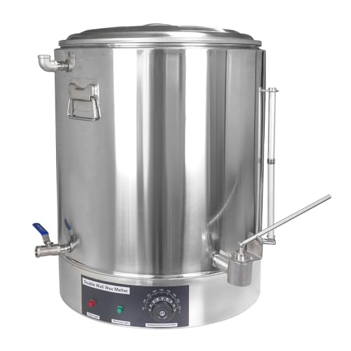 witbee 18-1/2 Gallon Honey Bottling Tank, Stainless Steel Electric Wax Melting Pot, Large Capacity/Adjustable Temperature/Thermostatically Controllable for Business or Home Beekeeping Supplies