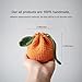Cute Tangerine Shaped Small Storage Bag, Crochet Drawstring Bags, Mini Handwoven Cotton Handbag, Coin Purse Pouch, Orange Knitting Change Wallet, Earbuds Protective Case, Handmade Gift for Women Girls