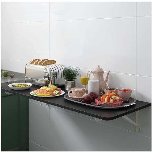 Table murale pliante 60x40 blanche : la solution pour libérer les studios étroits - 2