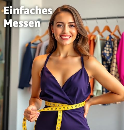 2 in 1 - Maßband 150 cm - Präzises Messen - Schneidermaßband cm + INCH Massband - Aufbewahrungsbox