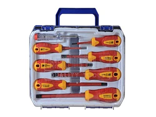 Faithfull SDVDESET7 Soft Grip VDE Screwdriver Set (7 Pieces), Multi-colour - Image 3