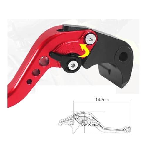 Leviers d'embrayage de frein anodisés T-MAX 560 Tech Max - 5