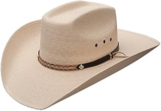 Stetson And Dobbs Hats SSSQRE-7940 Square,Eyelets, Reg Oval Cowboy Hat, Natural - 7.5/L